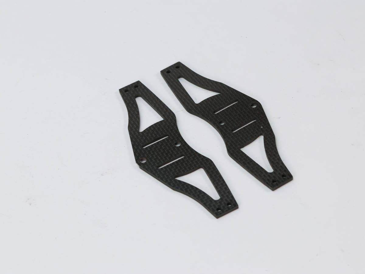 Landing Gear Plate – Carbon Fiber | Shock Absorbing — carbon fiber close-up view 2
