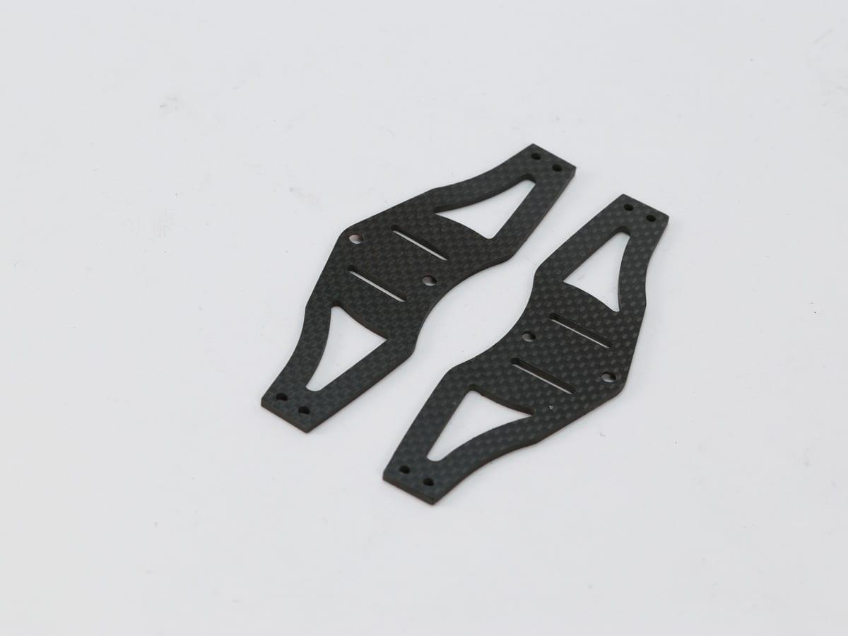 Landing Gear Plate – Carbon Fiber | Shock Absorbing — carbon fiber close-up view 3