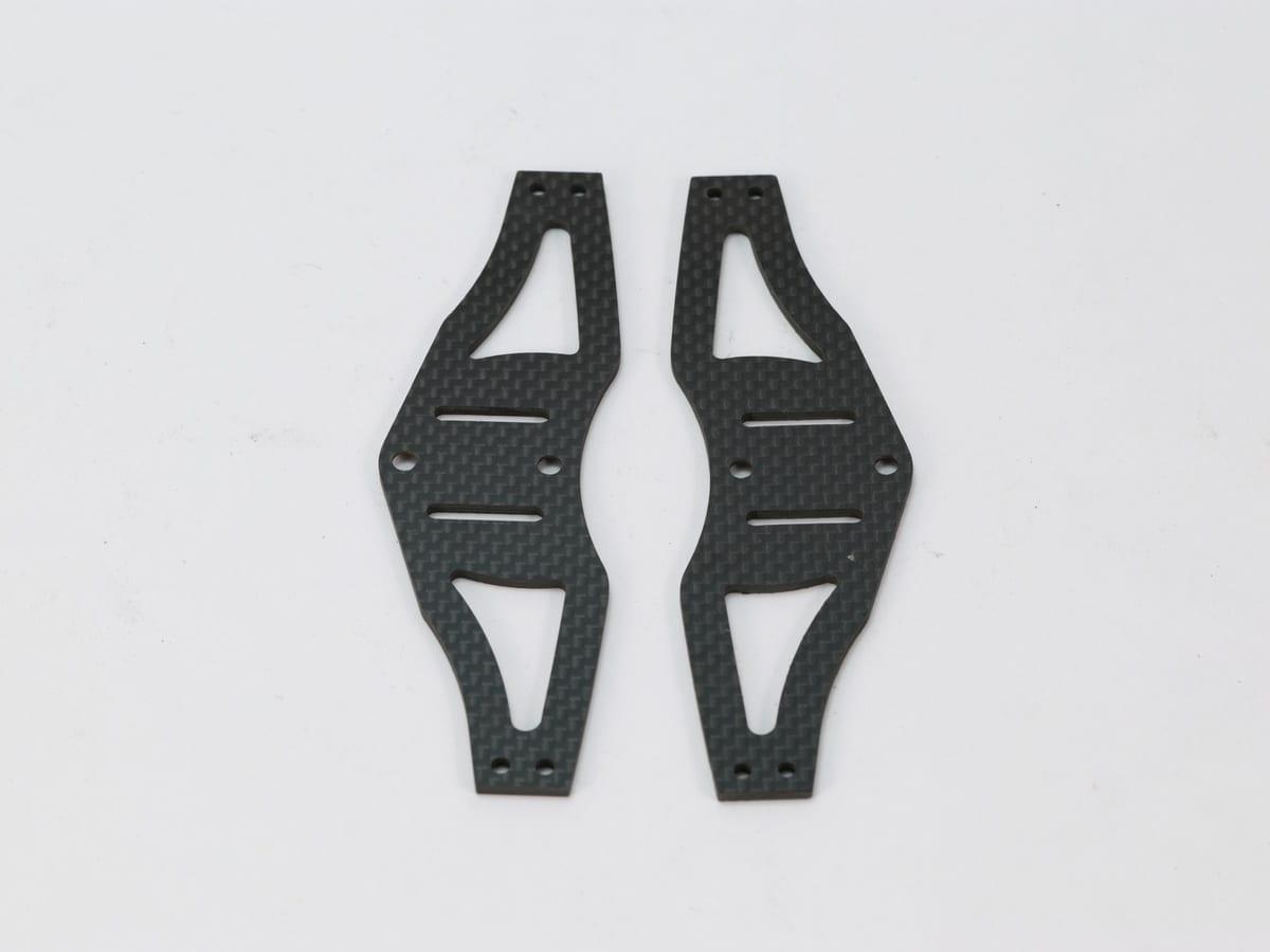 Landing Gear Plate – Carbon Fiber | Shock Absorbing — carbon fiber close-up view 1