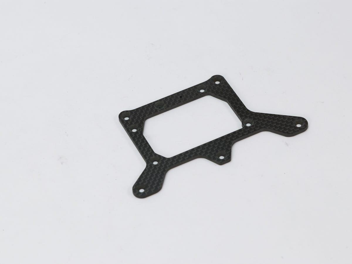 Power Distribution Board Mount – Carbon Fiber | Organized Wiring — carbon fiber close-up view 2