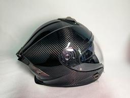 Carbon Fiber Full-Face Motorcycle Helmet – 3K Twill DOT Certified | Custom Graphics Available — carbon fiber product angle 2
