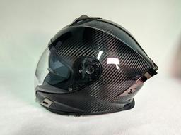 Carbon Fiber Full-Face Motorcycle Helmet – 3K Twill DOT Certified | Custom Graphics Available — carbon fiber product angle 4