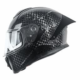 CF001 خوذة دراجة نارية من ألياف الكربون – نمط 3K/12K/مطروق | رسومات مخصصة — carbon fiber product angle 4