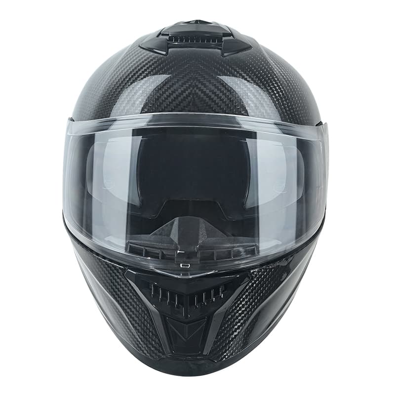 CF001 خوذة دراجة نارية من ألياف الكربون – نمط 3K/12K/مطروق | رسومات مخصصة — carbon fiber close-up view 3