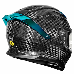 MT-30 Capacete Motocicleta Fibra de Carbono – Padrão 3K/12K/Forjado | Gráficos Personalizados — carbon fiber product angle 5