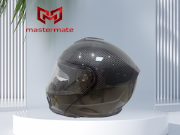 VR266 カーボンファイバーバイク用ヘルメット – EU ECE 22.06認証 | 3K/12K/フォージド | カスタム対応 — carbon fiber product angle 2