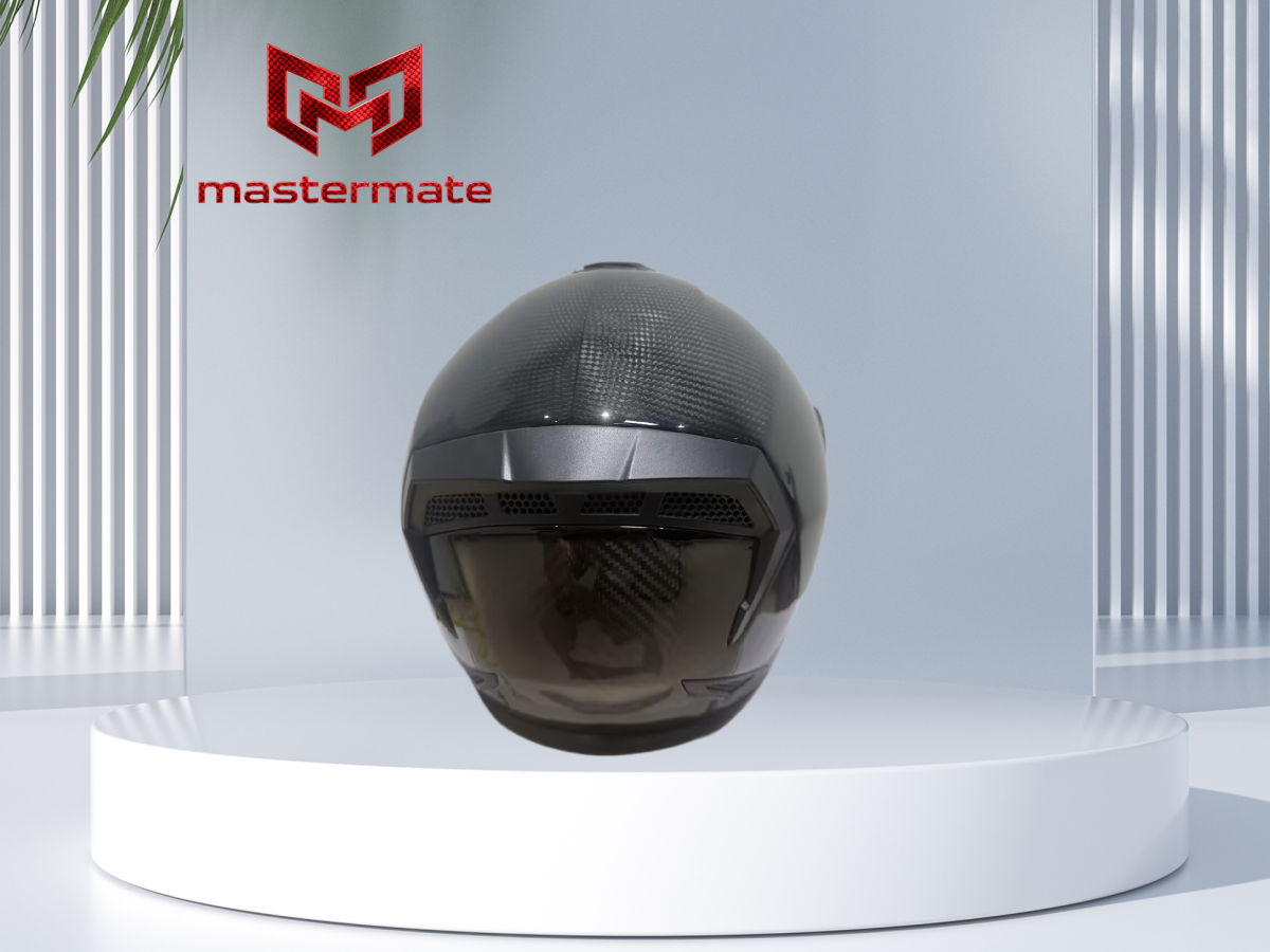 VR266 カーボンファイバーバイク用ヘルメット – EU ECE 22.06認証 | 3K/12K/フォージド | カスタム対応 — carbon fiber close-up view 4