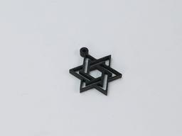 Carbon Fiber Cross Pendant – Ultra-Light 5g | Stainless Steel Bail — carbon fiber product angle 2