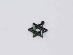 Carbon Fiber Cross Pendant – Ultra-Light 5g | Stainless Steel Bail — carbon fiber product angle 3