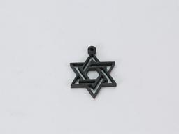 Carbon Fiber Cross Pendant – Ultra-Light 5g | Stainless Steel Bail — carbon fiber product angle 1