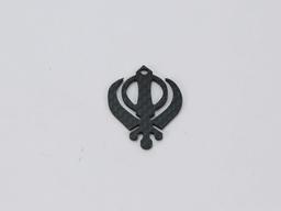Custom Shape Pendant – Carbon Fiber | Your Logo or Design Engraved — carbon fiber product angle 4