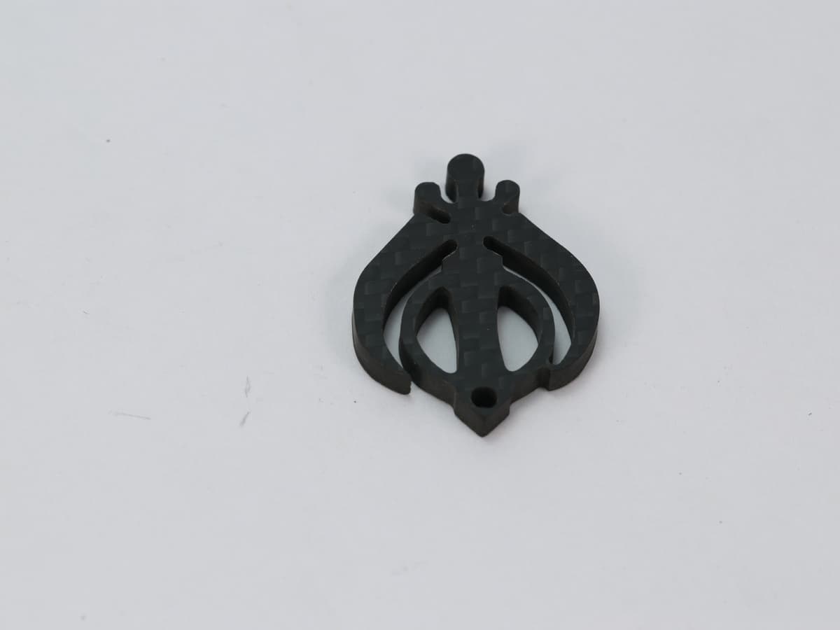 Custom Shape Pendant – Carbon Fiber | Your Logo or Design Engraved