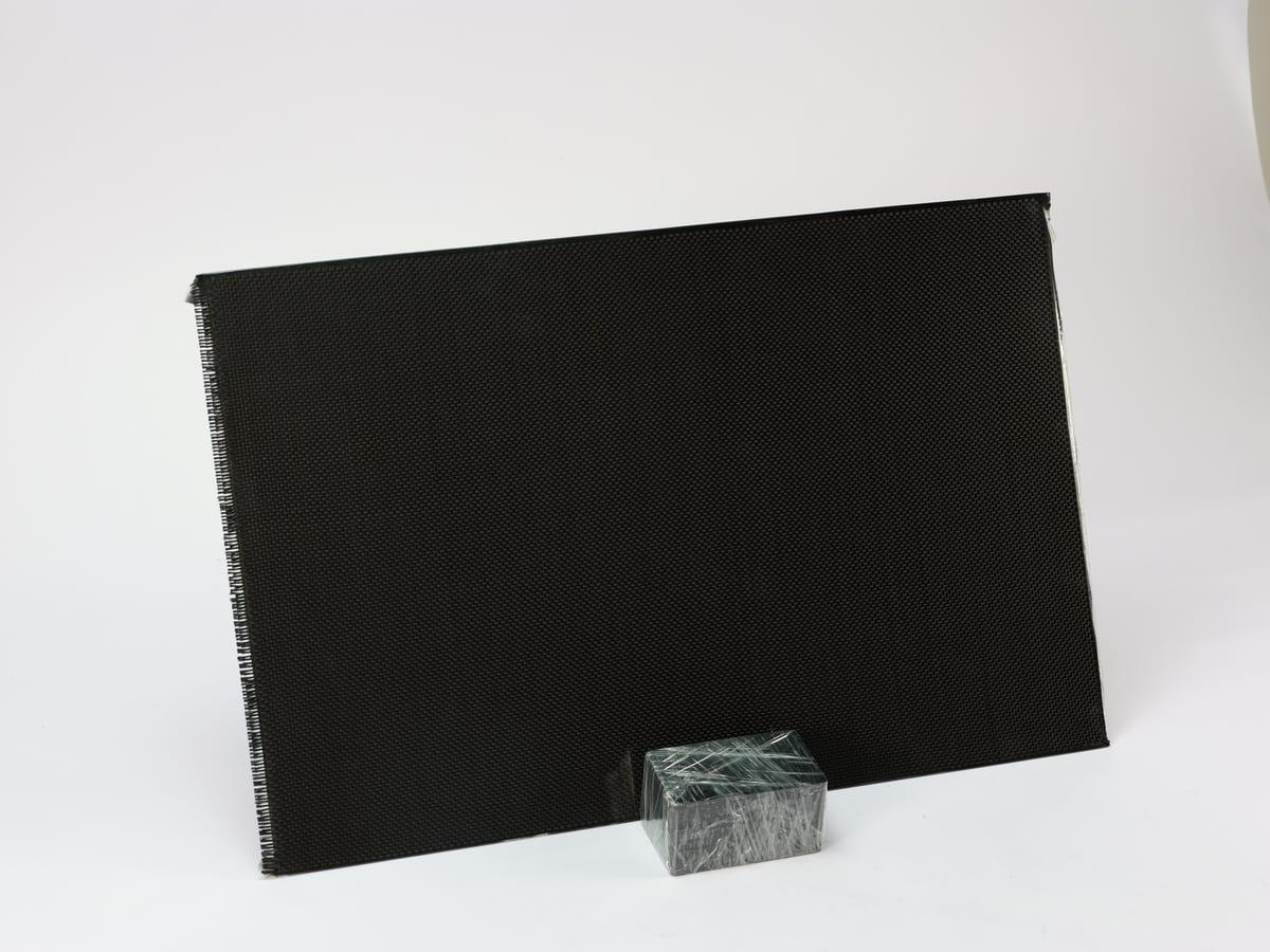 Carbon Fiber Flat Bar – 3K Twill | Custom Lengths Available — carbon fiber close-up view 2