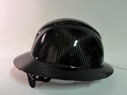 カーボンファイバー フルブリムヘルメット – 超軽量380g | ANSI/OSHA準拠 — carbon fiber product angle 3