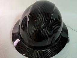 Casco de Seguridad de Fibra de Carbono Ala Completa – Ultraligero 380g | Cumple ANSI/OSHA — carbon fiber product angle 5