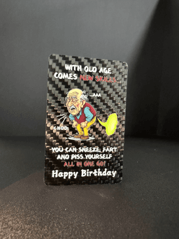 Carbon Fiber Father's Day Card | Custom Logo Print Greeting Cards | OEM/ODM Wholesale — carbon fiber product angle 5