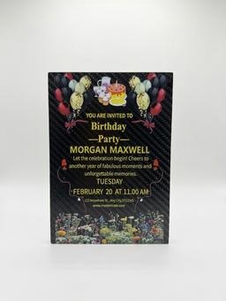 Custom Carbon Fiber Invitation Cards | Wedding, Party, Business Cards Manufacturer — carbon fiber product angle 3