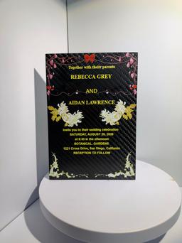 Custom Carbon Fiber Invitation Cards | Wedding, Party, Business Cards Manufacturer — carbon fiber product angle 6