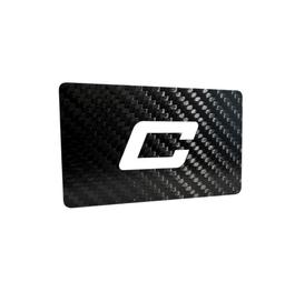 بطاقة علامة تجارية سوبركار – نسيج كربون | إصدار عشاق السيارات — carbon fiber product angle 4