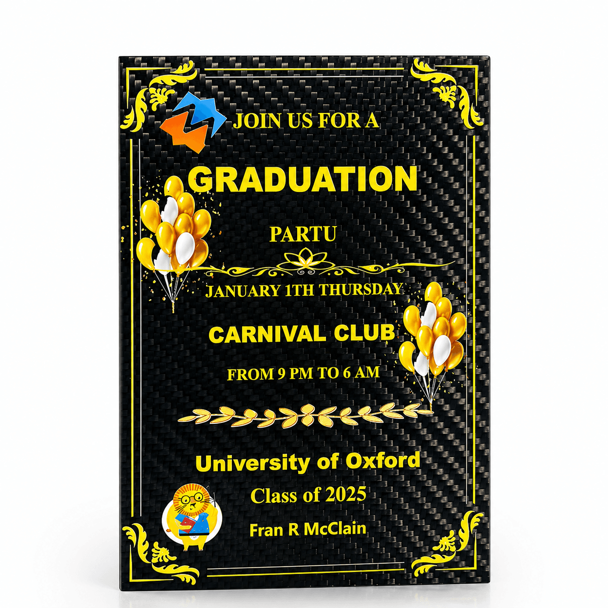 Custom Carbon Fiber Invitation Cards | Wedding, Party, Business Cards Manufacturer — premium carbon fiber product detail