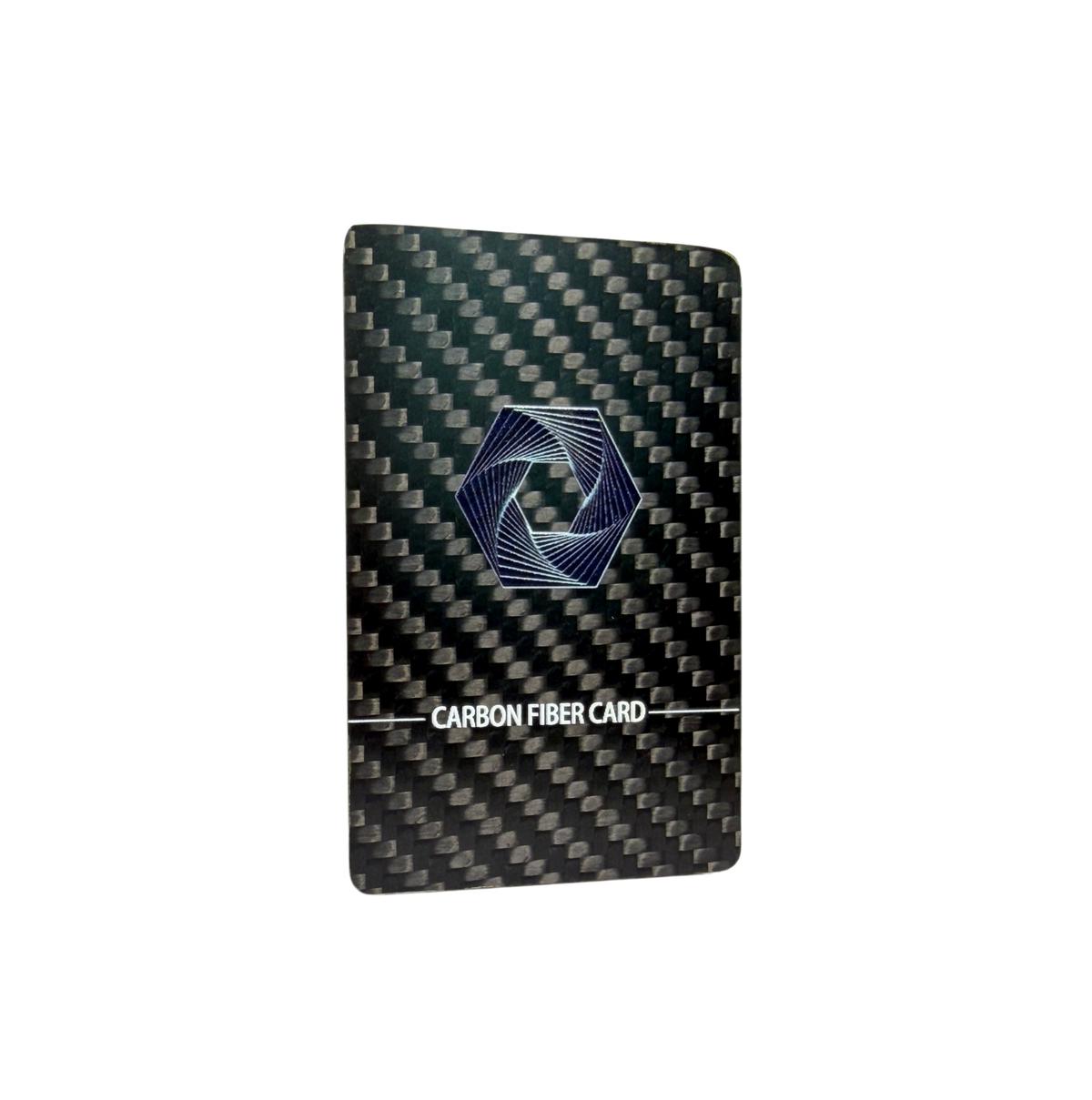Custom Carbon Fiber Business Card Manufacturer | NFC, QR Code, UV Printing & Laser Engraving — carbon fiber close-up view 3
