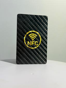 Custom Carbon Fiber NFC Card Manufacturer | Smart Business Cards with QR Code — carbon fiber product angle 6