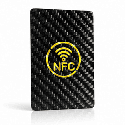 Custom Carbon Fiber NFC Card Manufacturer | Smart Business Cards with QR Code — carbon fiber product angle 5