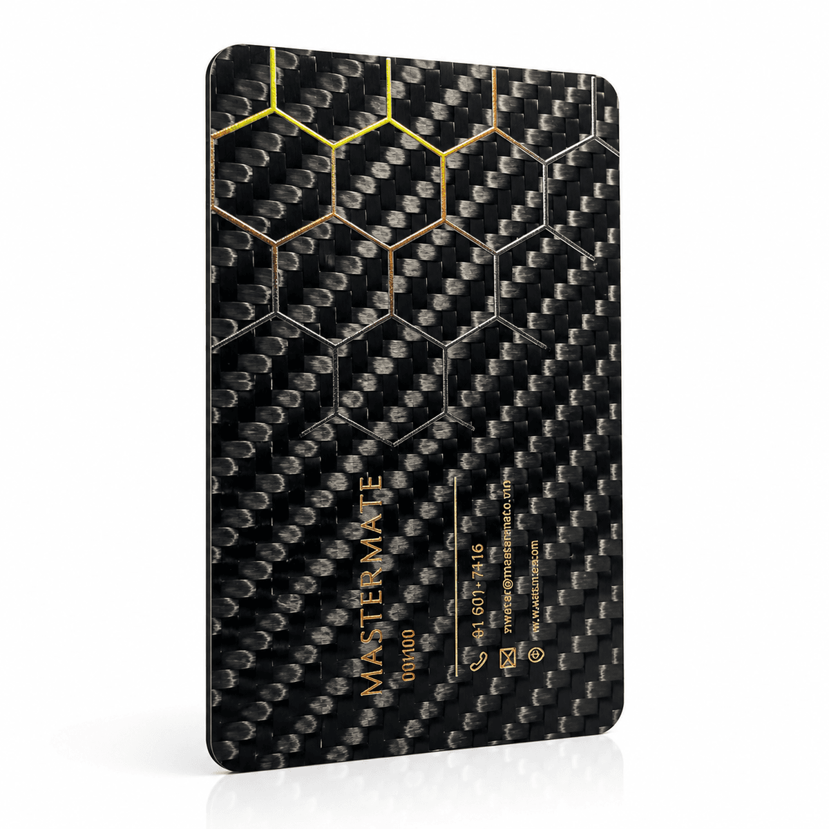 Custom Carbon Fiber Business Card Manufacturer | NFC, QR Code, UV Printing & Laser Engraving — carbon fiber close-up view 4