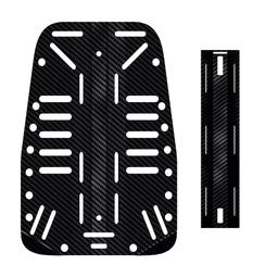 Carbon Fiber Diving Backplate – Ultra-Lightweight Technical Scuba Backplate — carbon fiber product angle 1