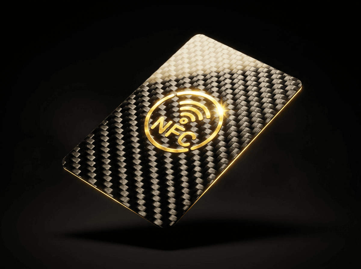 Carbon Fiber NFC Card NFC Business Card Smart Business Card Digital Business Card Carbon Fiber Card NFC Tap Card Custom NFC Card Premium Business Card RFID NFC Card Luxury Smart Card
