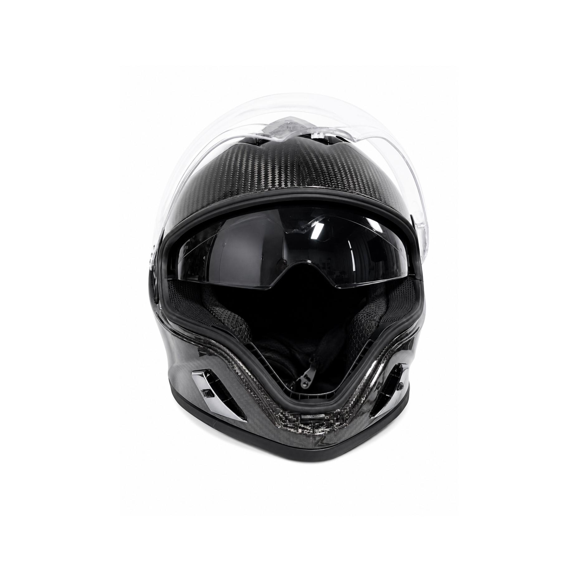 Casco Motocicleta Cara Completa Fibra de Carbono - Twill 3K Certificado DOT | Gráficos Personalizados