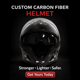 Kohlefaser-Motorrad-Helm Vollgesicht – 3K Köper DOT-zertifiziert | Custom-Design verfügbar — carbon fiber product angle 2