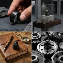 Custom Carbon Fiber NFC Ring – Personalized Smart Ring with Embedded NFC Chip — carbon fiber product angle 6