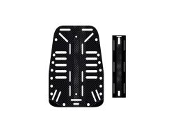 Carbon Fiber Diving Backplate – Ultra-Lightweight Technical Scuba Backplate — carbon fiber product angle 1
