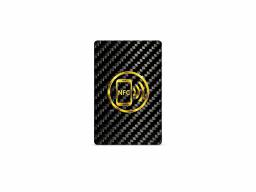 Custom Carbon Fiber NFC Card Manufacturer | Smart Business Cards with QR Code — carbon fiber product angle 2