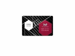 Benutzerdefinierte Markenlogo-Karte – Premium Kohlefaser-Finish | Lasergraviert — carbon fiber product angle 2