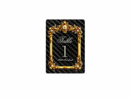 Carbon Fiber Graduation Card | 3D Embossed Gold Foil | Custom Waterproof Keepsake — carbon fiber product angle 1