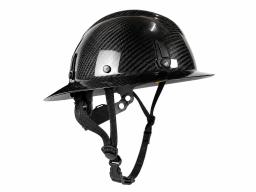 Casco de Seguridad de Fibra de Carbono Ala Completa – Ultraligero 380g | Cumple ANSI/OSHA — carbon fiber product angle 1
