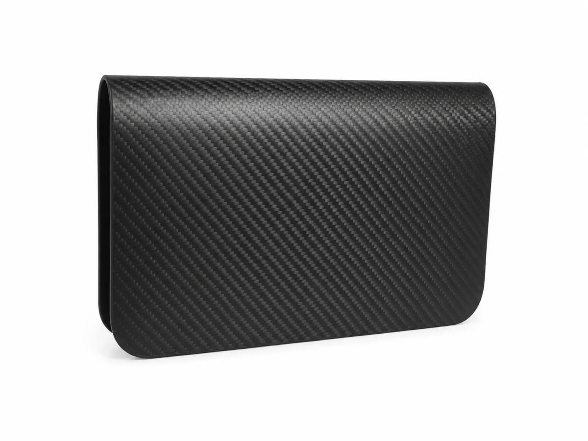 Luxury Carbon Fiber Men's Clutch Wallet – Lightweight RFID Travel Organizer — carbon fiber close-up view 4