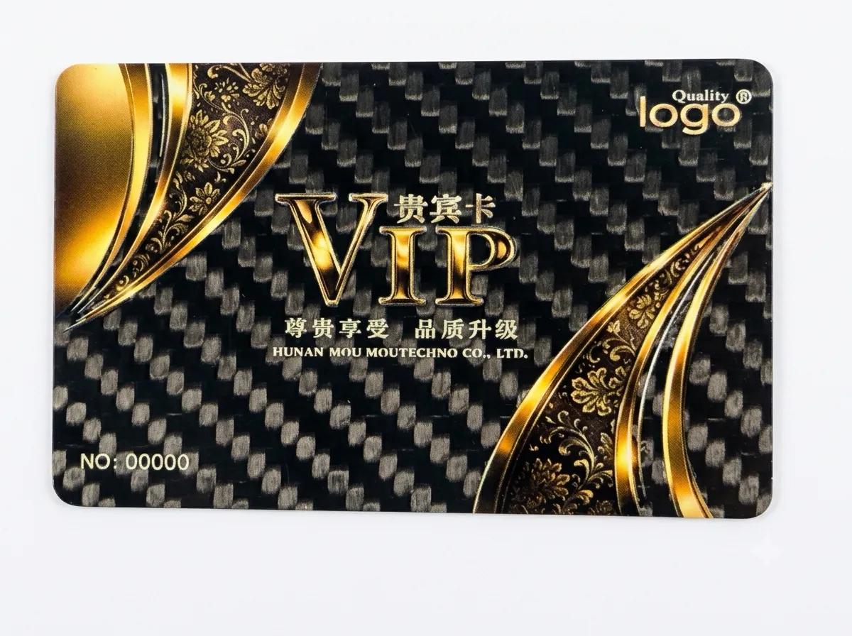 Custom Carbon Fiber VIP Card – Luxury Membership & Exclusive Club Card — carbon fiber close-up view 3