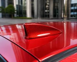 Dry Carbon Fiber Shark Fin Antenna Cover for Honda Civic – Real Carbon Fiber Roof Antenna Exterior Trim Replacement — carbon fiber product angle 3