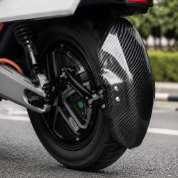 Carbon Fiber Rear Fender for Electric Motorcycle & Electric Scooter | Lightweight Mudguard Cover — carbon fiber product angle 6