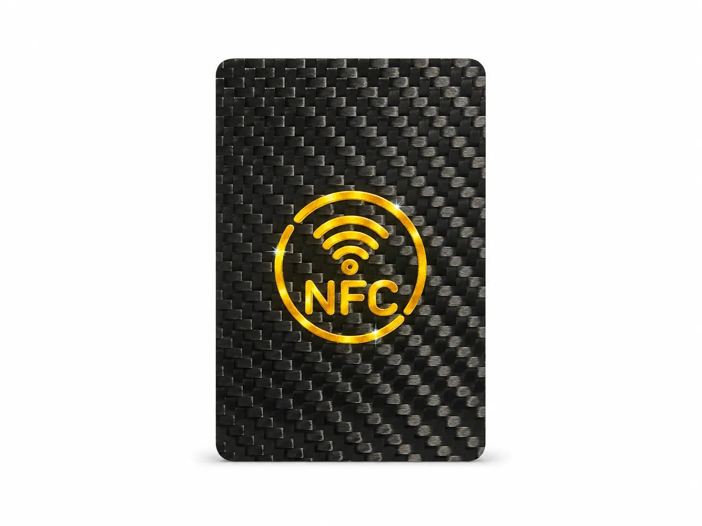 Carte Art Aigle NFC – Fibre de Carbone + Puce NFC | Artistique & Intelligent