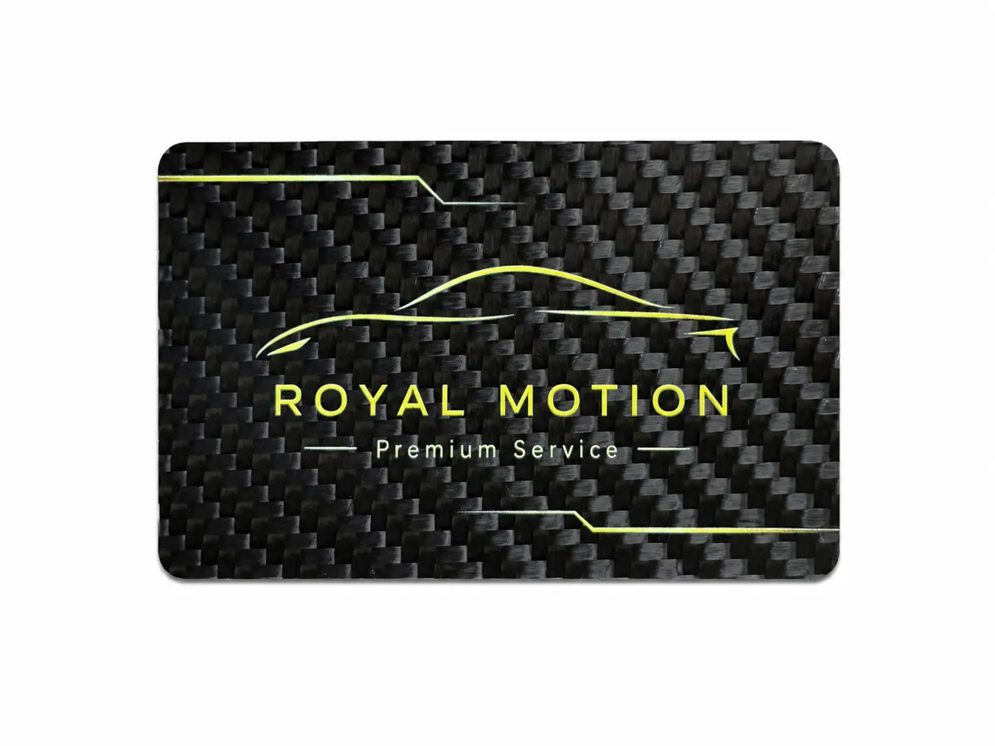 Carte Logo Personnalisé Laminé – Fibre de Carbone + Dorure à Chaud | Vitrine de Marque — premium carbon fiber product detail