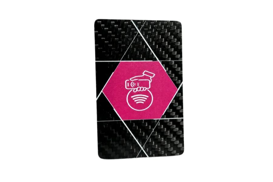 Custom Carbon Fiber NFC Card Manufacturer | Smart Business Cards with QR Code