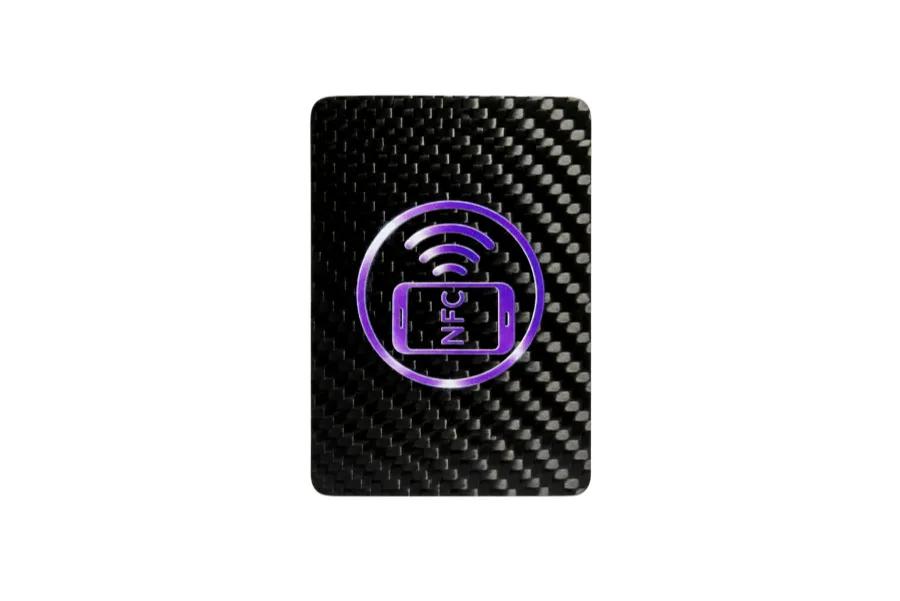 Custom Carbon Fiber NFC Card Manufacturer | Smart Business Cards with QR Code