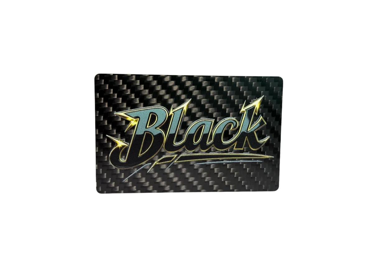 Carte Gauffrée 3D – Fibre de Carbone + Relief 3D | Luxe Tactile — carbon fiber close-up view 2
