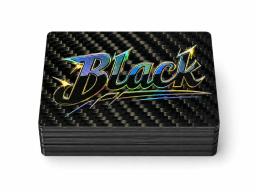 Holographische Effekt-Karte – Carbonfaser + Hologramm | Lichteffekt — carbon fiber product angle 2