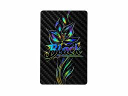 Holographische Effekt-Karte – Carbonfaser + Hologramm | Lichteffekt — carbon fiber product angle 3