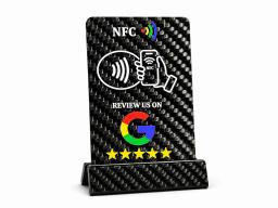 NFC-Visitenkarte – Carbonfaser | Tippen zum Teilen — carbon fiber product angle 3
